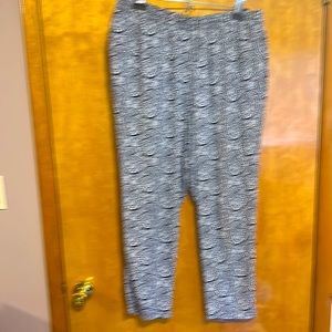 Navy and white thin pants